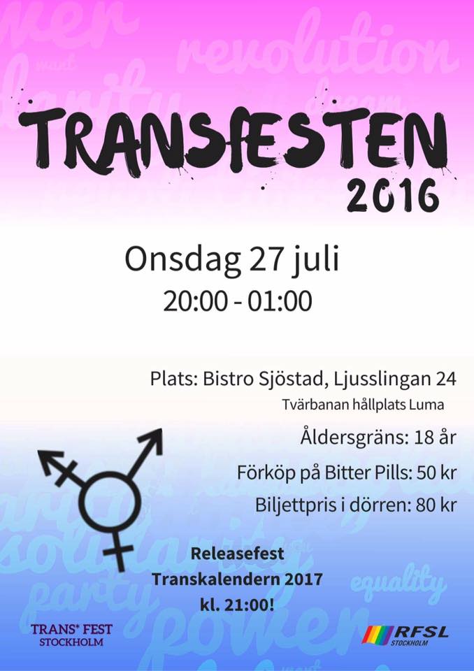 Poster Transfesten 2016